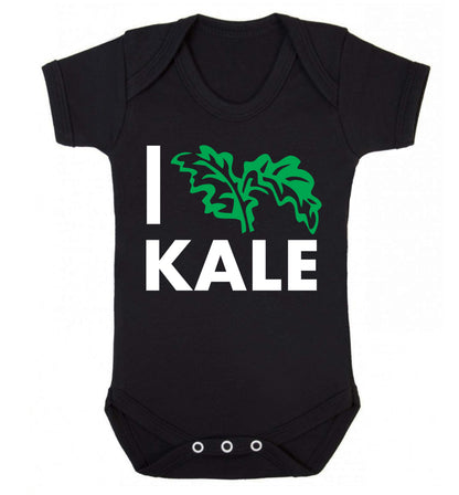 I love kale Baby Vest black 18-24 months