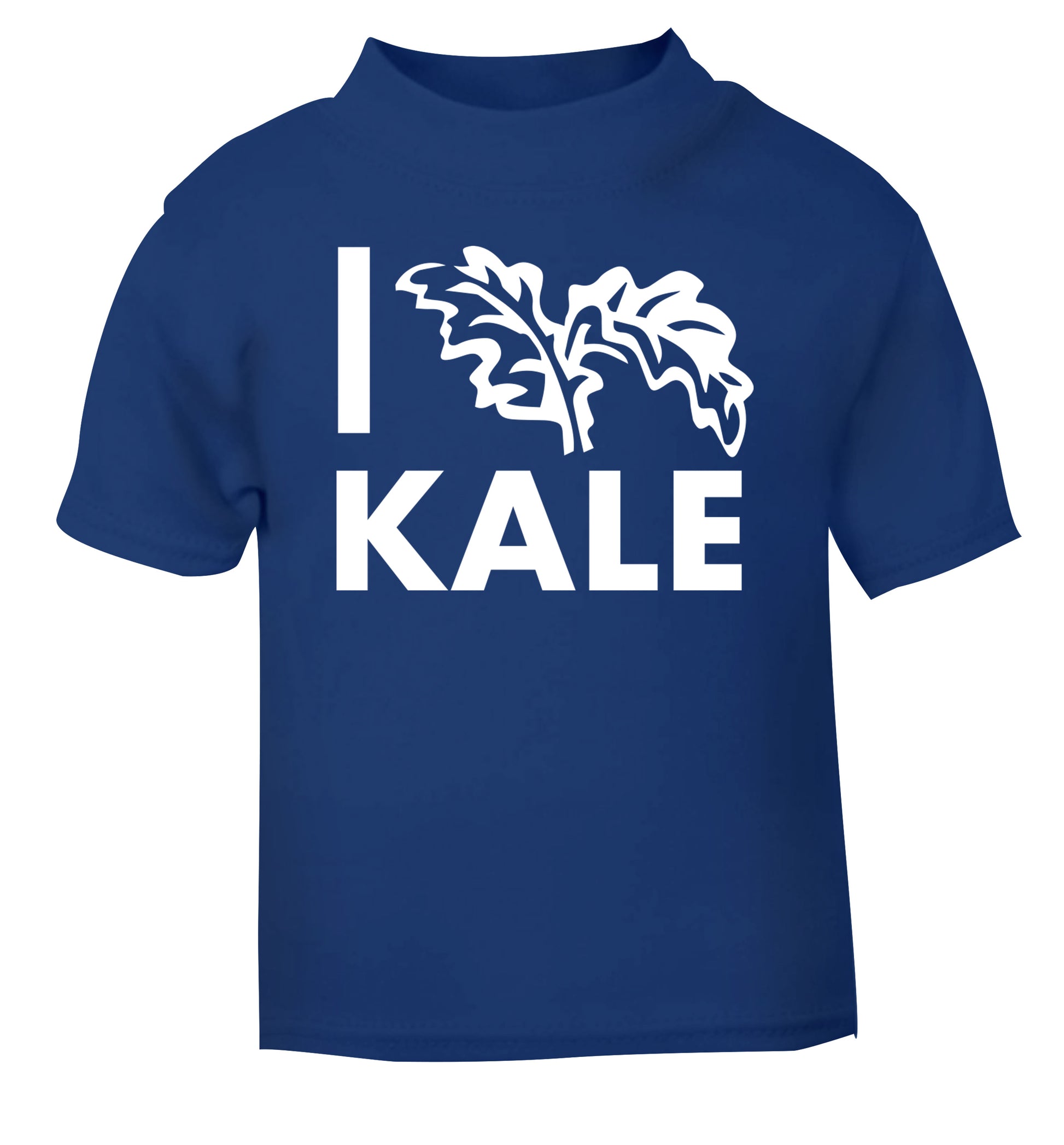 I love kale blue Baby Toddler Tshirt 2 Years