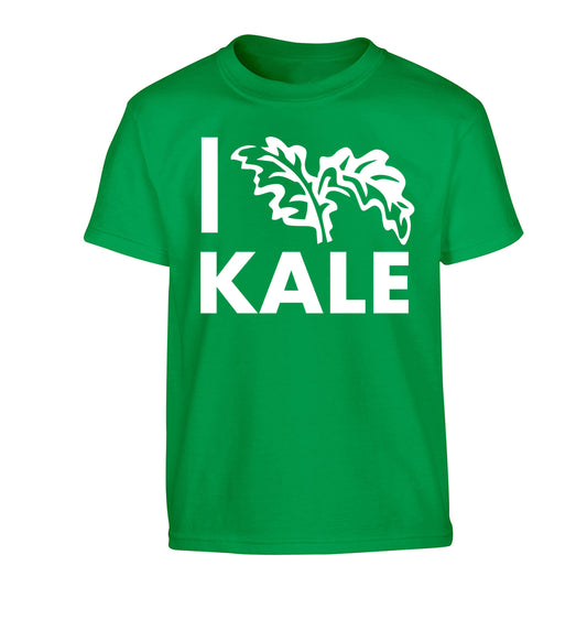 I love kale Children's green Tshirt 12-14 Years