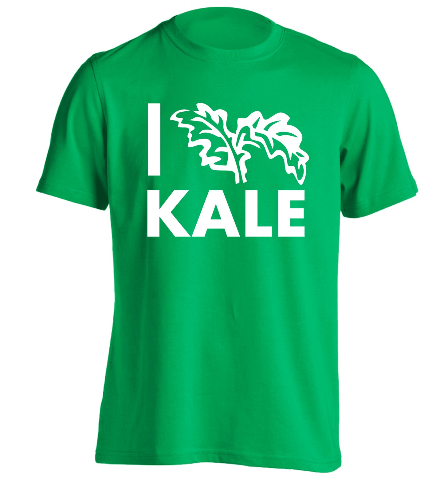 I love kale adults unisex green Tshirt 2XL