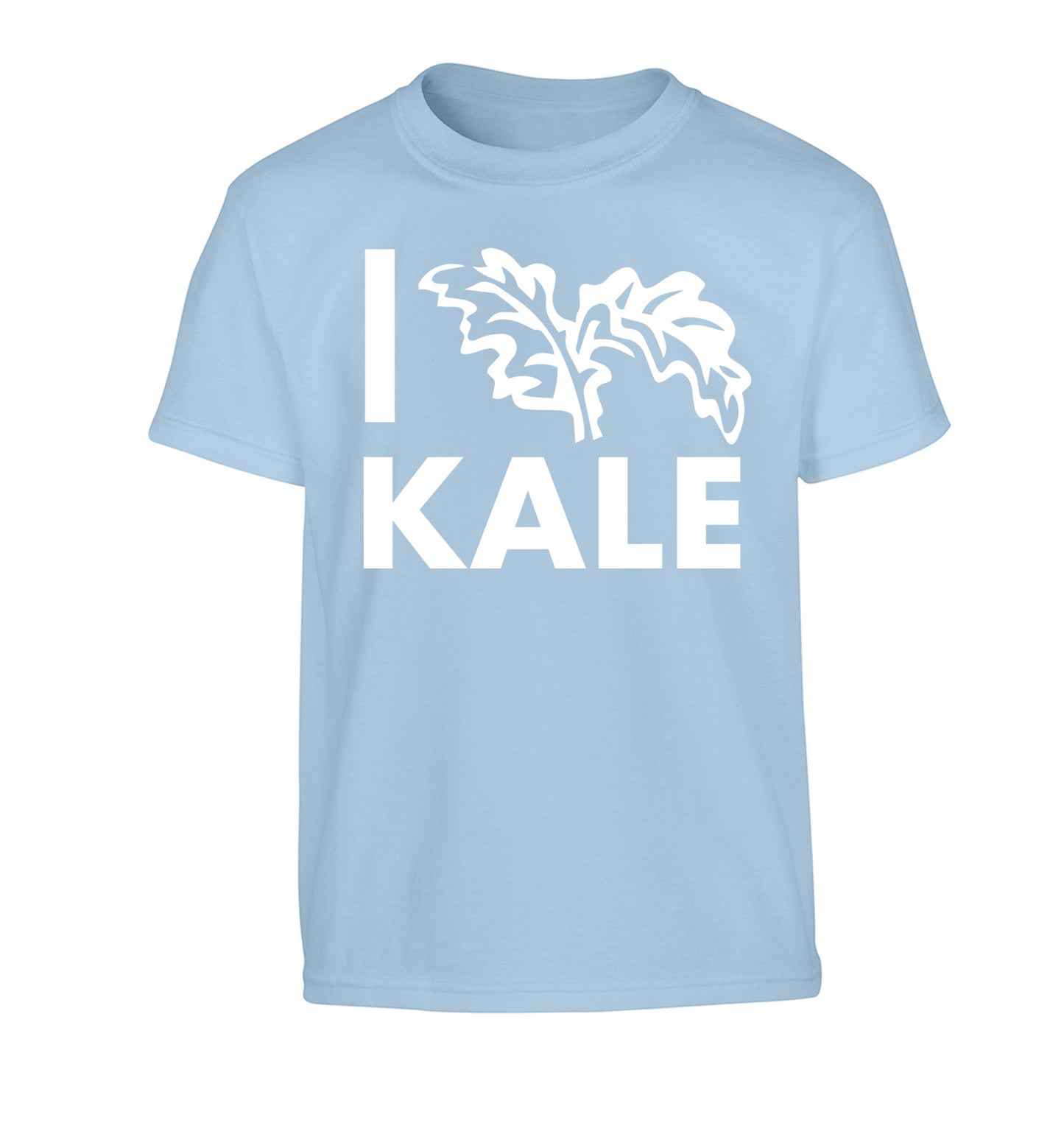 I love kale Children's light blue Tshirt 12-14 Years