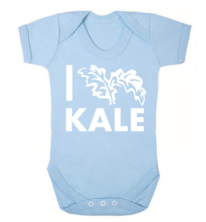 I love kale Baby Vest pale blue 18-24 months