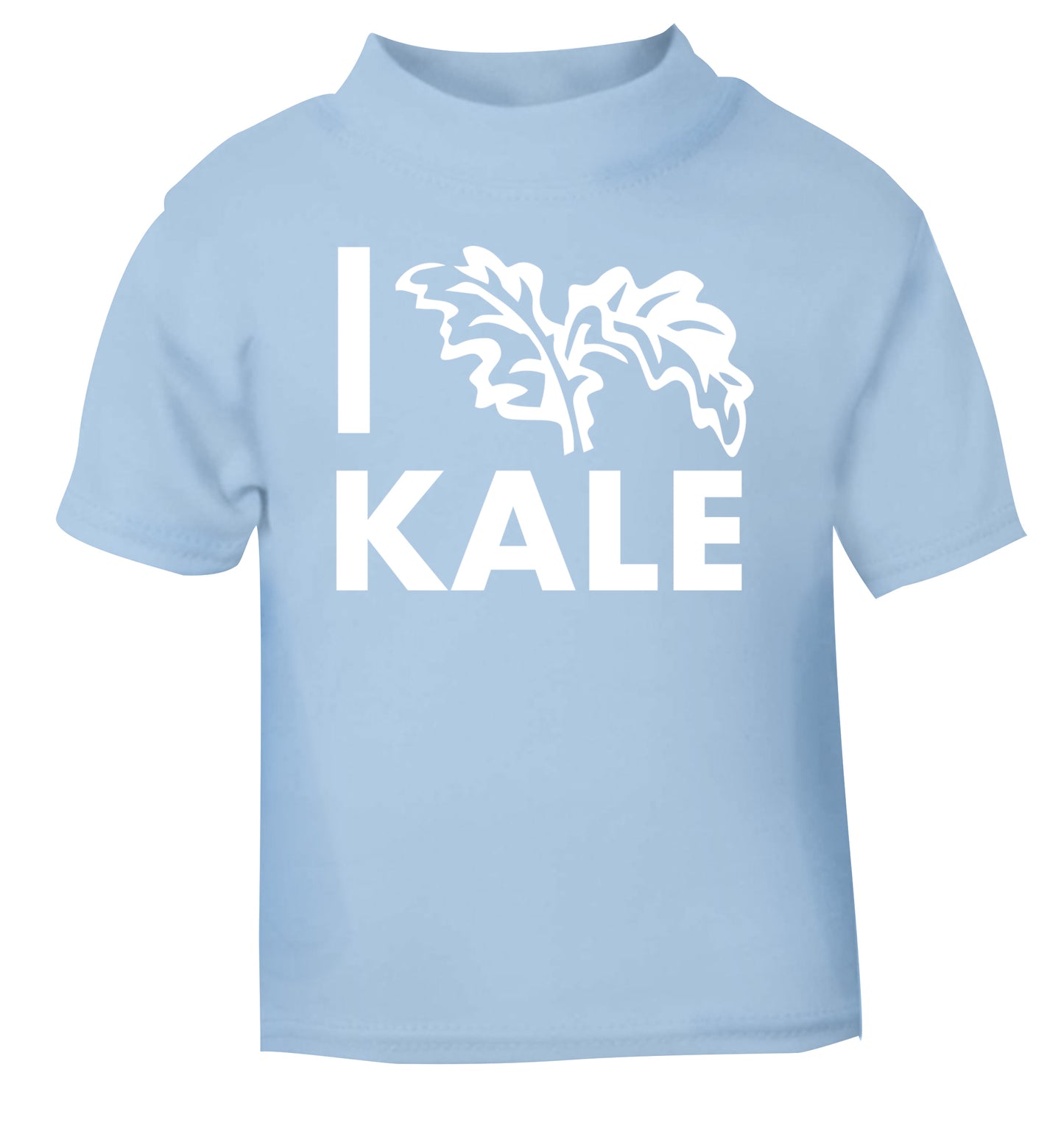 I love kale light blue Baby Toddler Tshirt 2 Years
