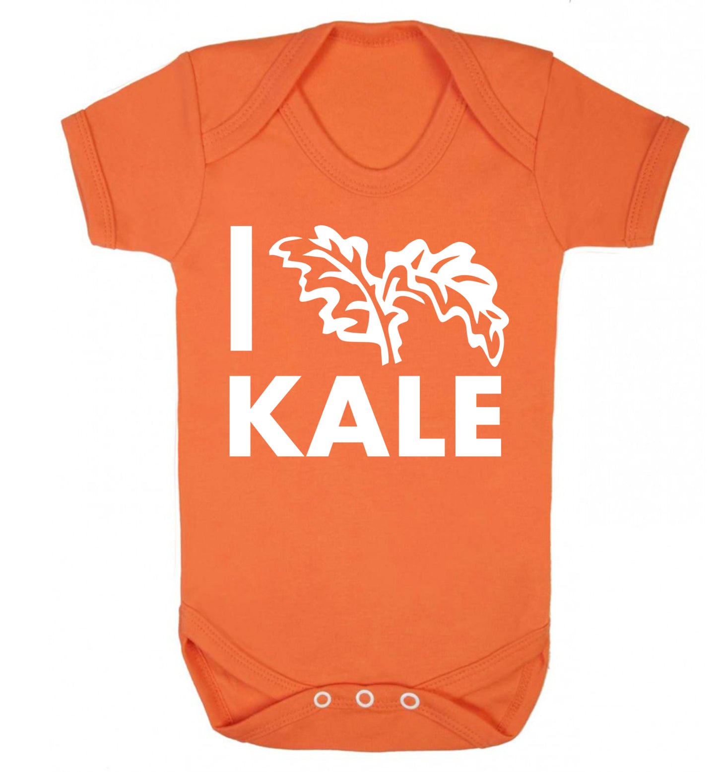 I love kale Baby Vest orange 18-24 months