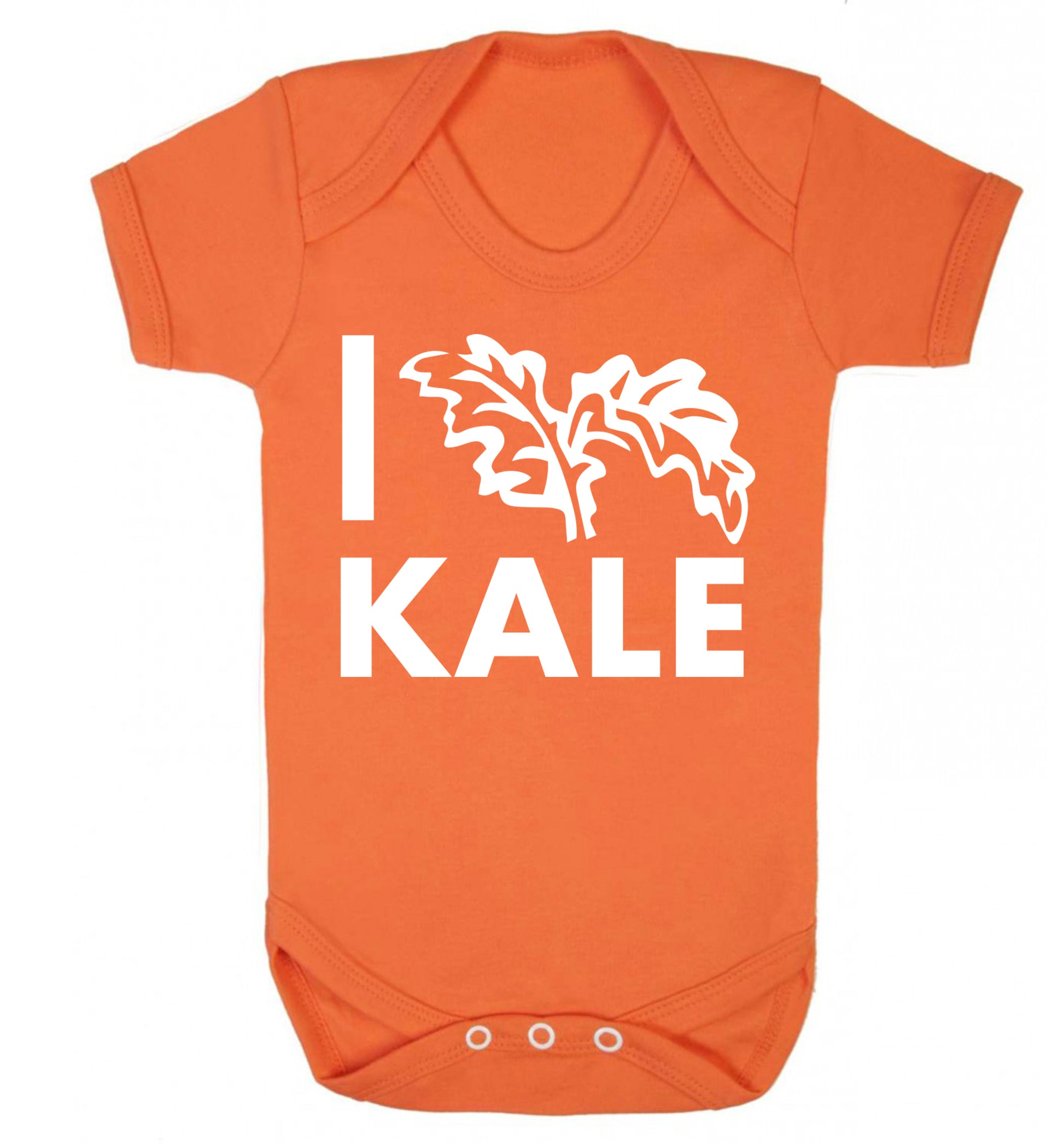 I love kale Baby Vest orange 18-24 months