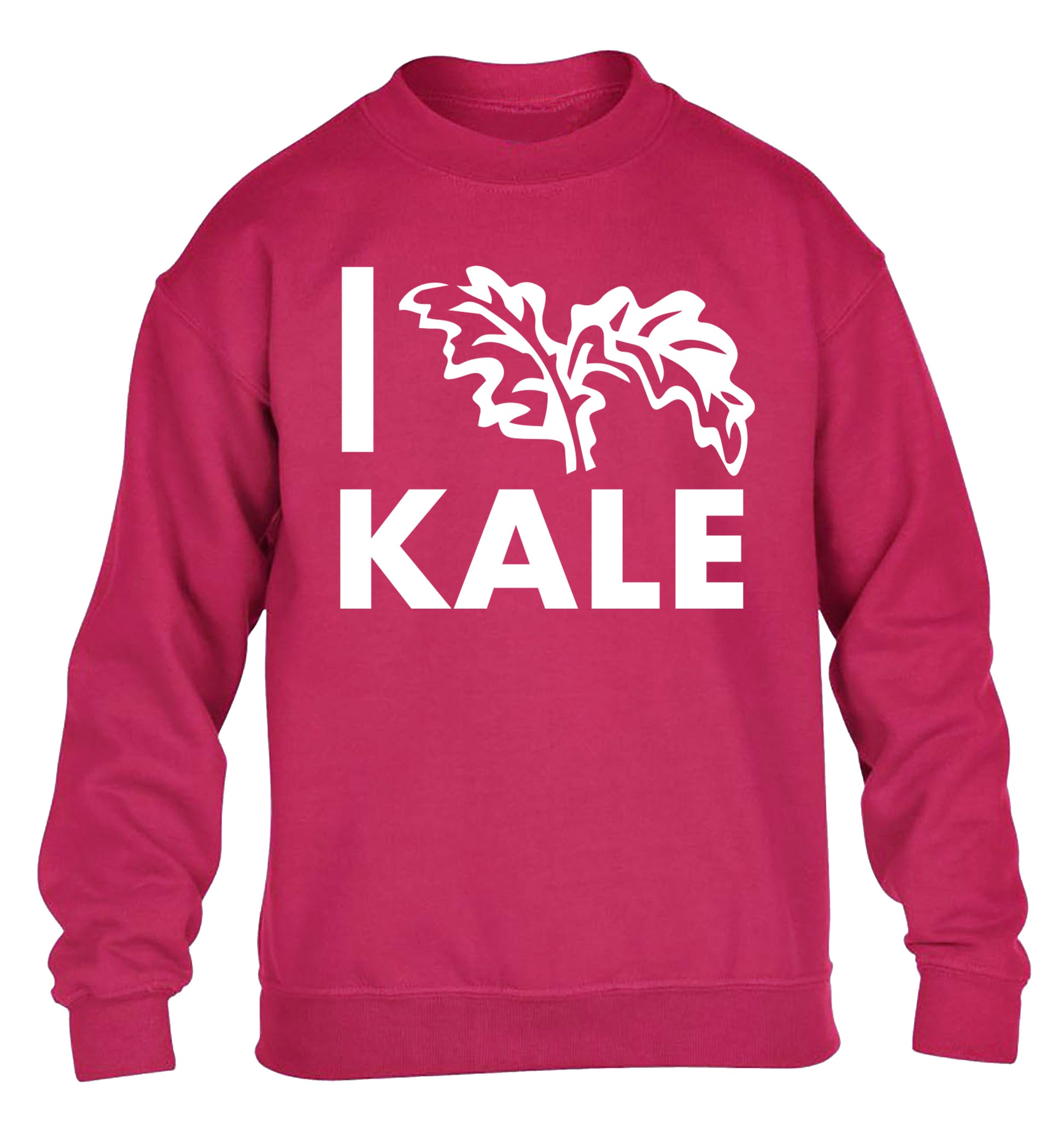 I love kale children's pink sweater 12-14 Years