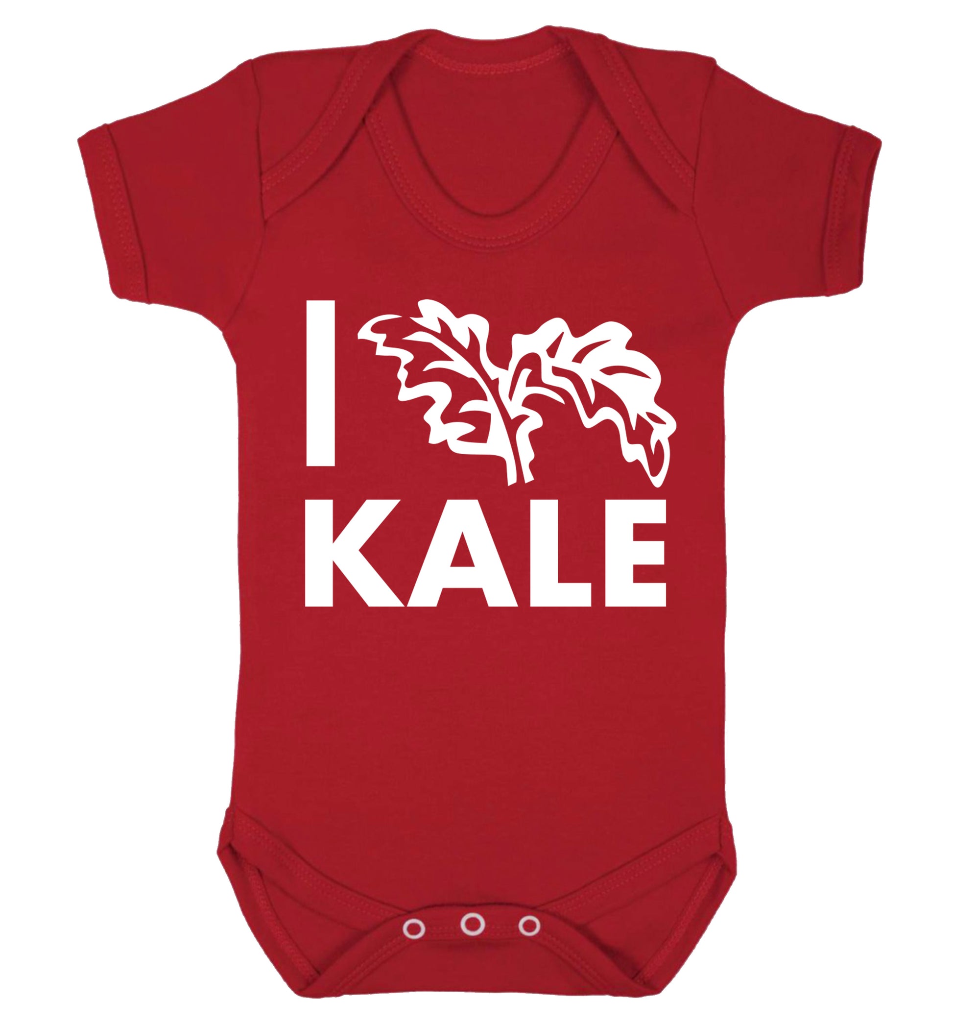 I love kale Baby Vest red 18-24 months