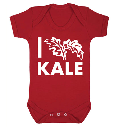 I love kale Baby Vest red 18-24 months