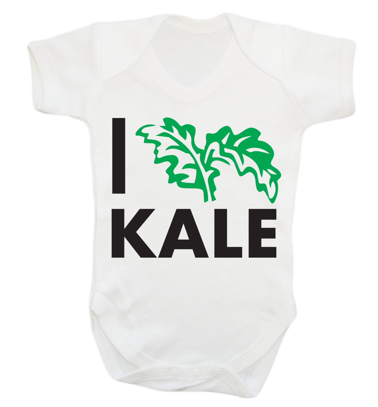 I love kale Baby Vest white 18-24 months
