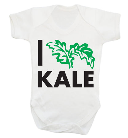 I love kale Baby Vest white 18-24 months