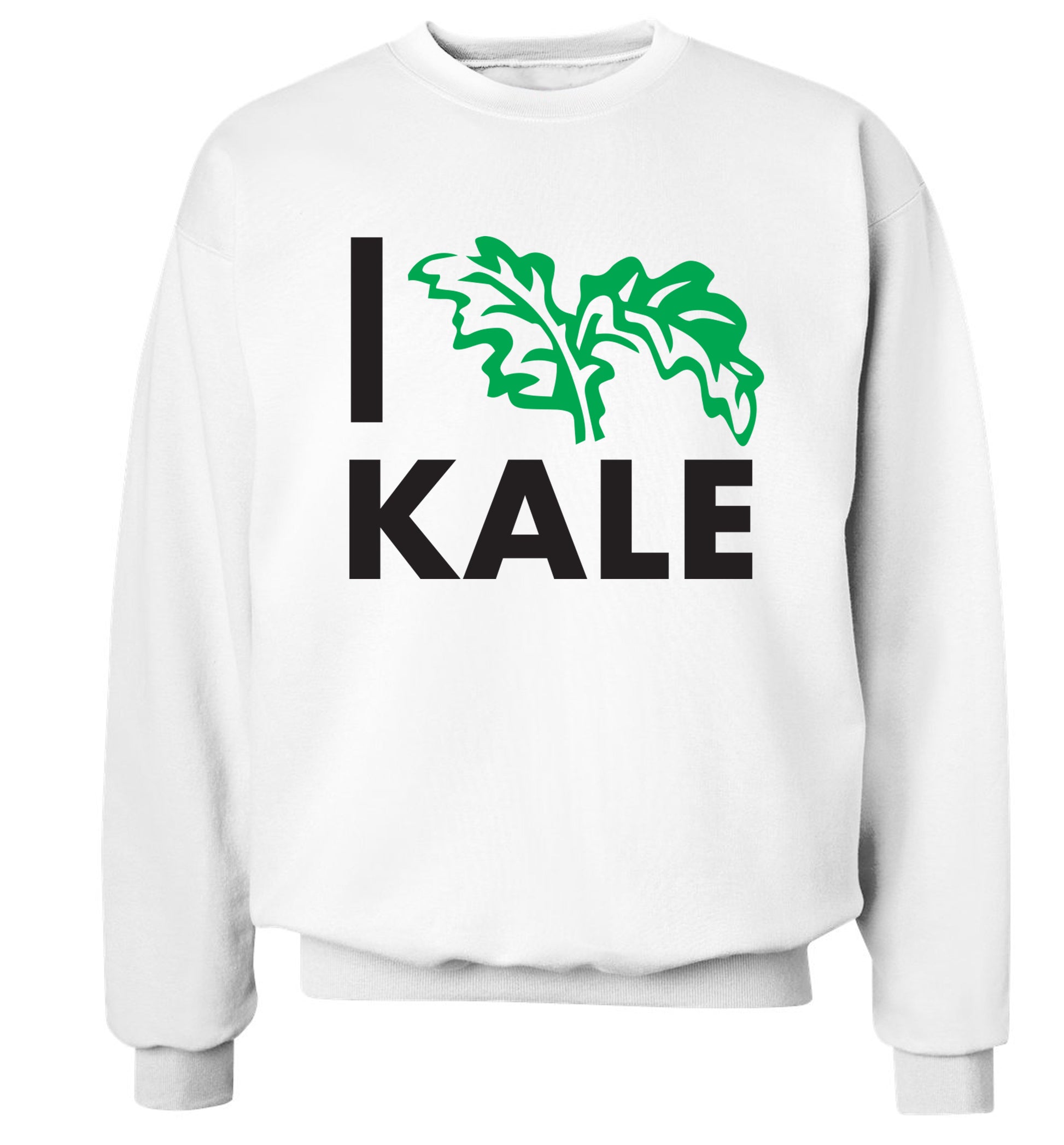 I love kale Adult's unisex white Sweater 2XL