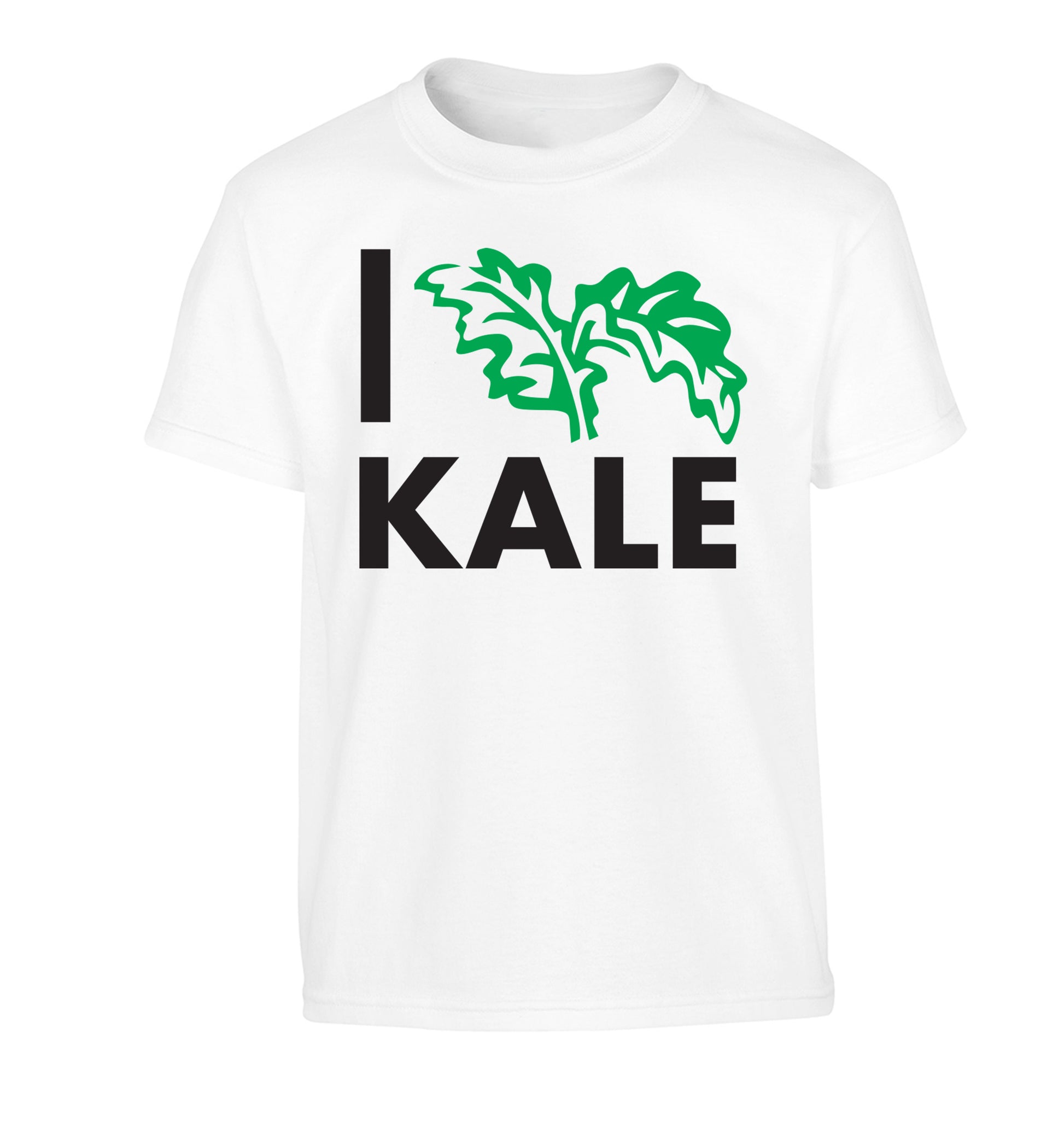 I love kale Children's white Tshirt 12-14 Years