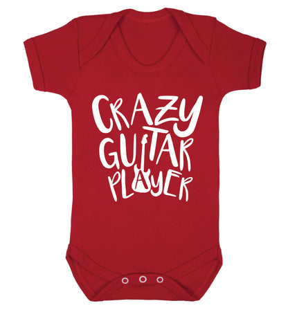 Crazy guitar player Baby Vest red 18-24 months