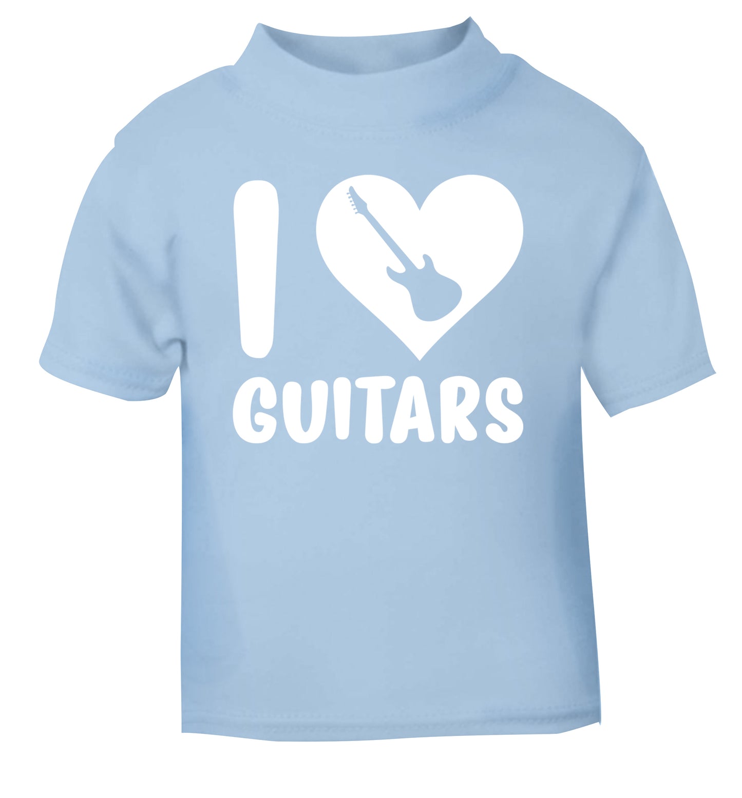 I love guitars light blue Baby Toddler Tshirt 2 Years
