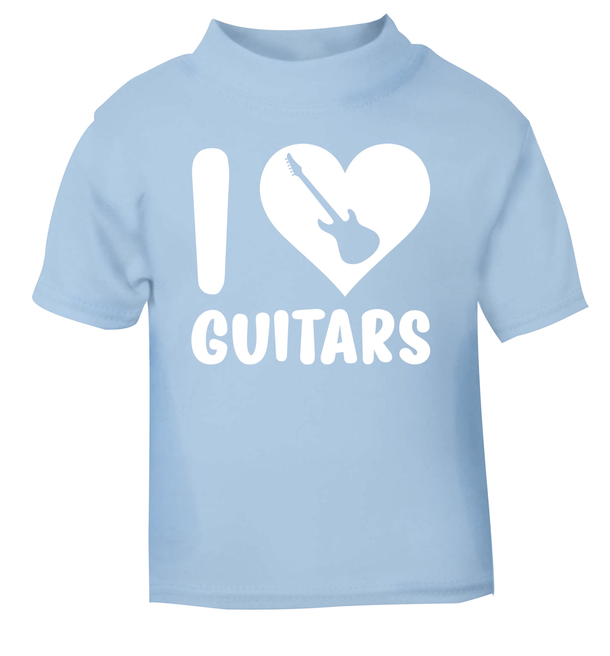 I love guitars light blue Baby Toddler Tshirt 2 Years