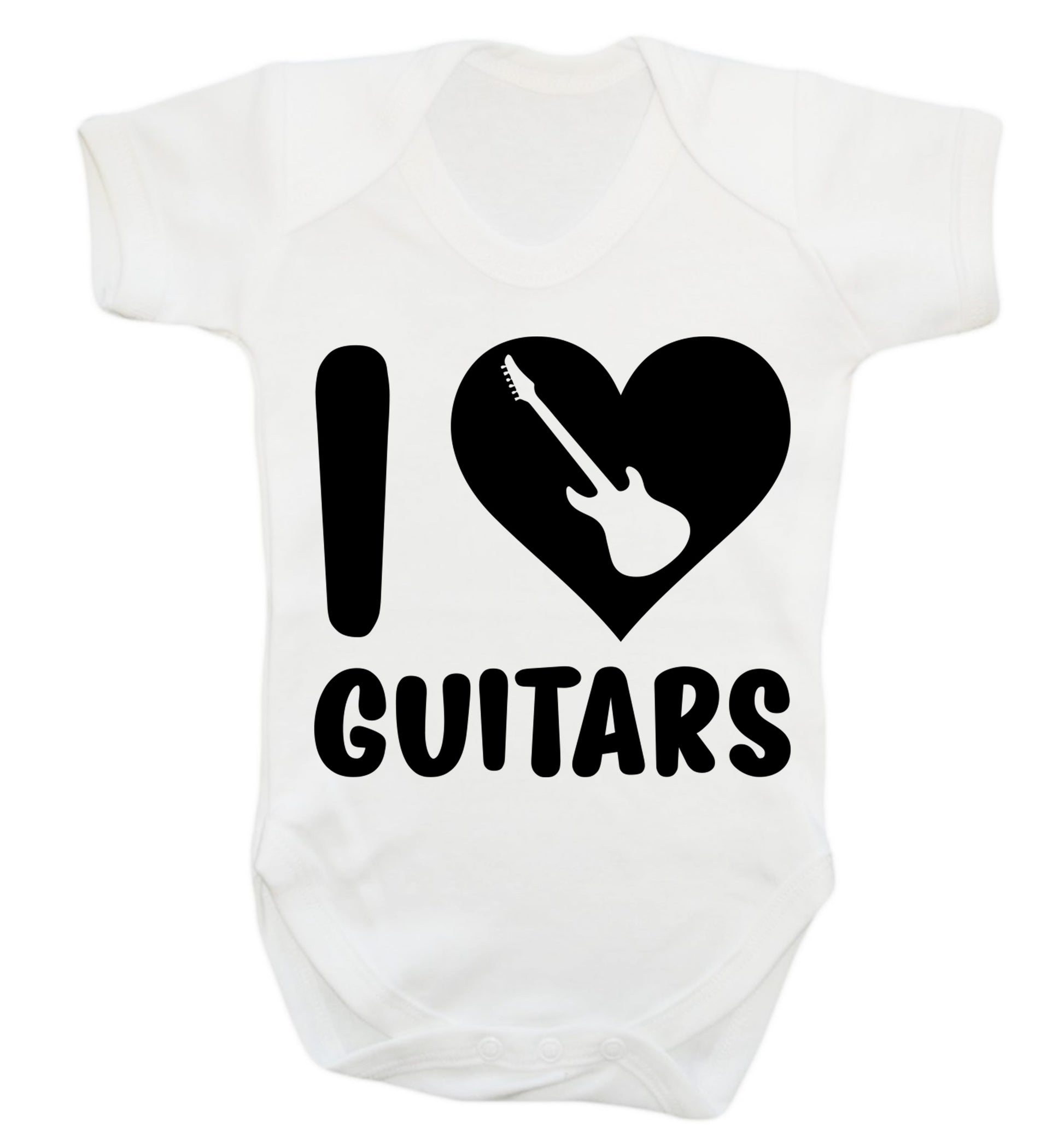 I love guitars Baby Vest white 18-24 months