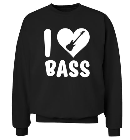 I love bass Adult's unisex black Sweater 2XL