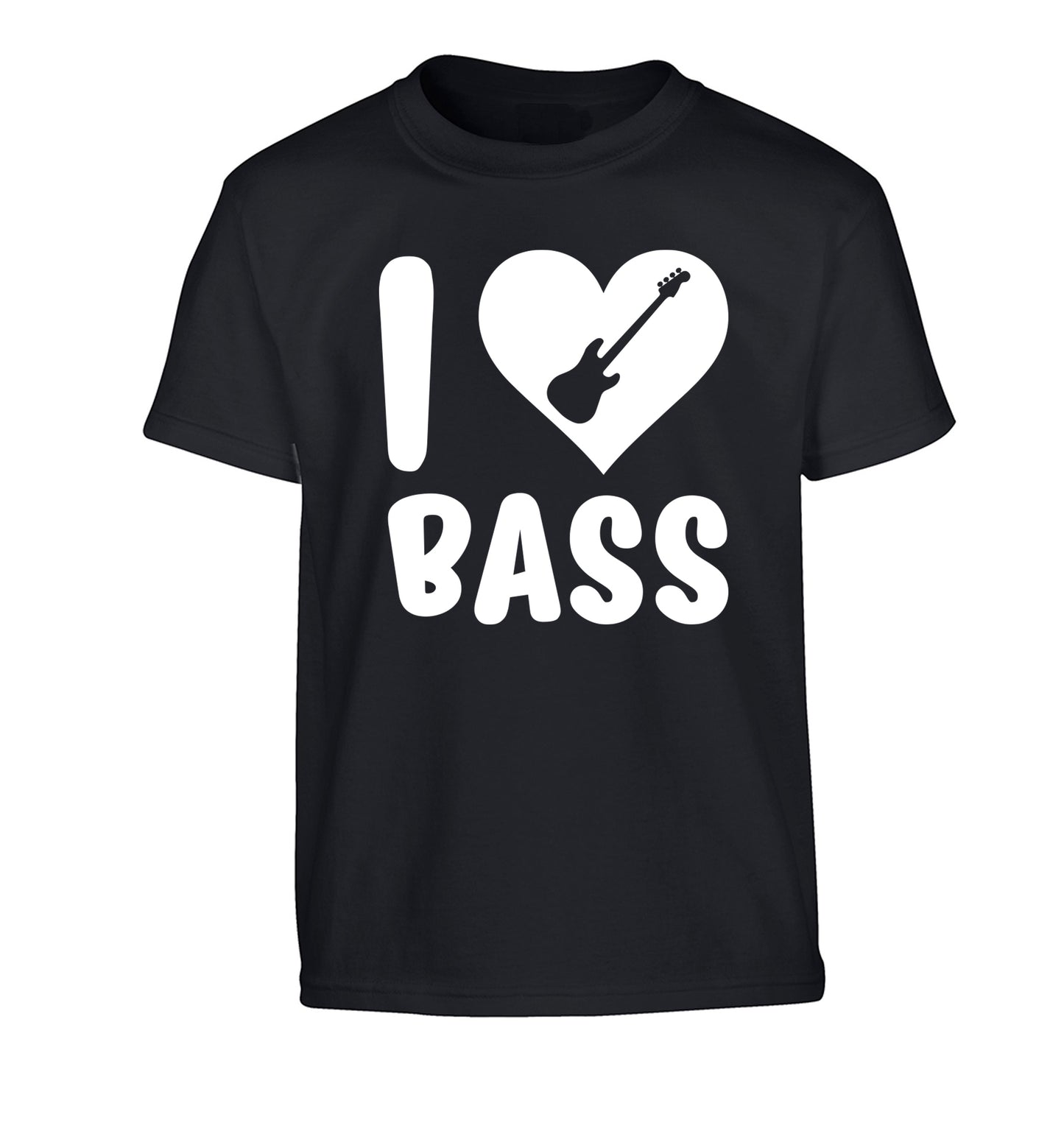 I love bass Children's black Tshirt 12-14 Years