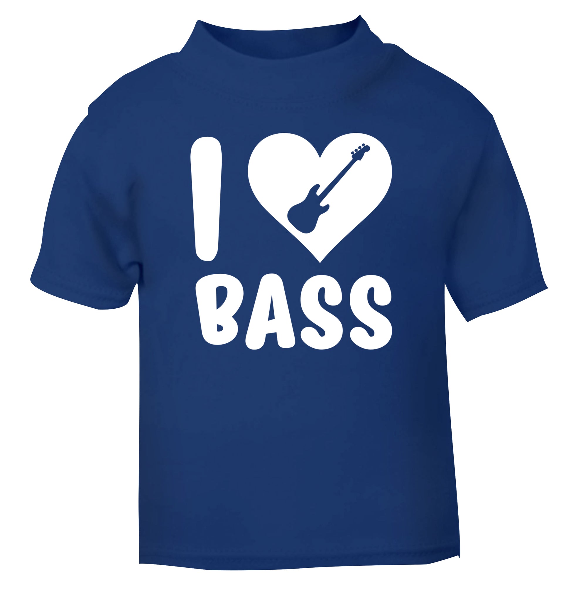 I love bass blue Baby Toddler Tshirt 2 Years