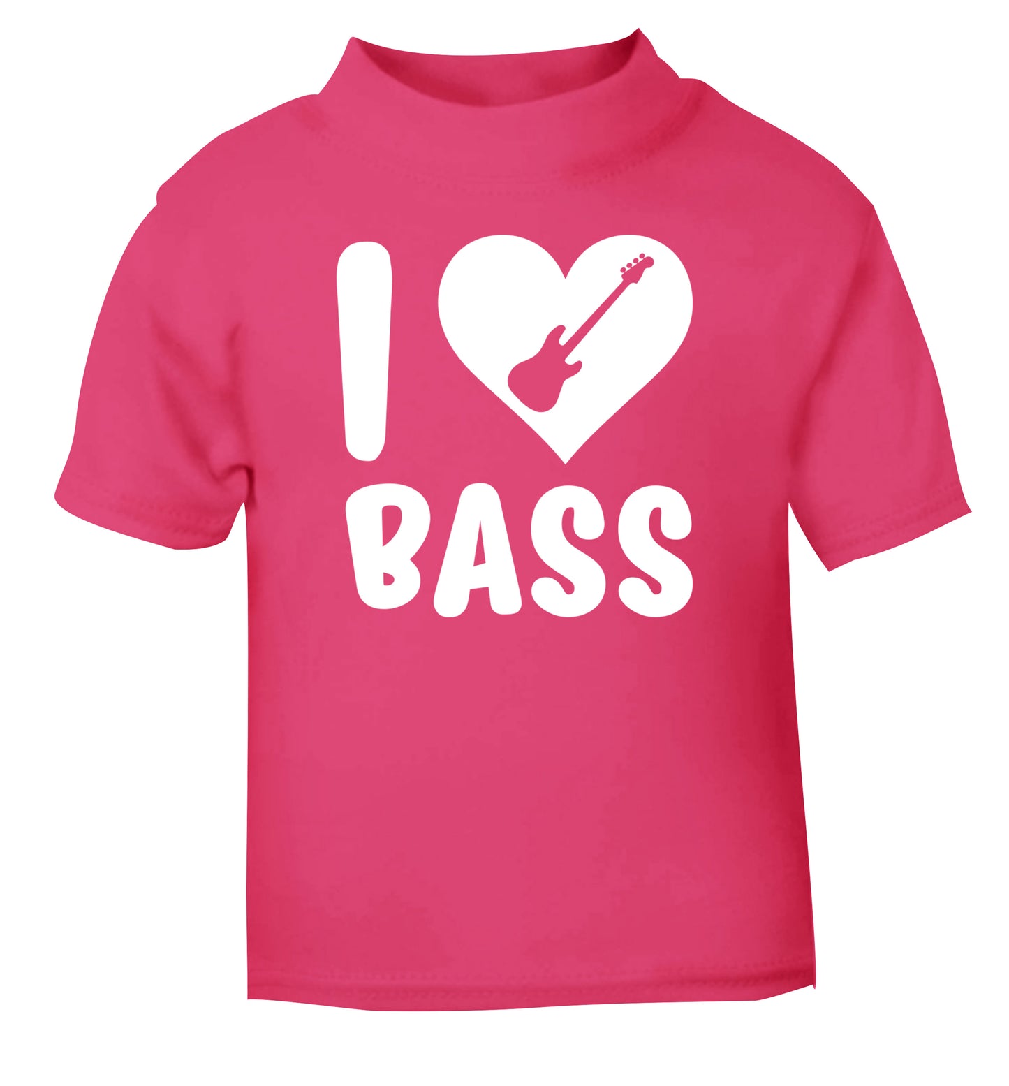 I love bass pink Baby Toddler Tshirt 2 Years