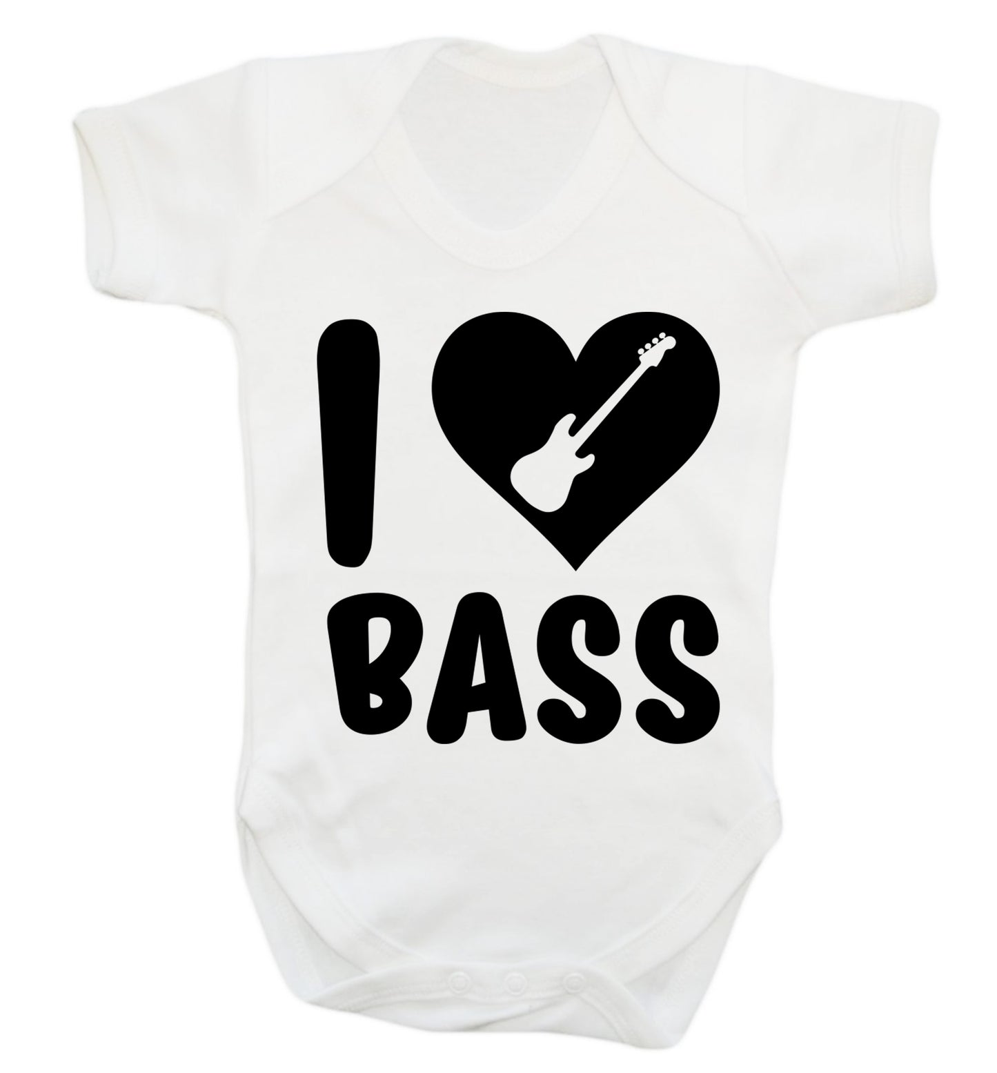 I love bass Baby Vest white 18-24 months