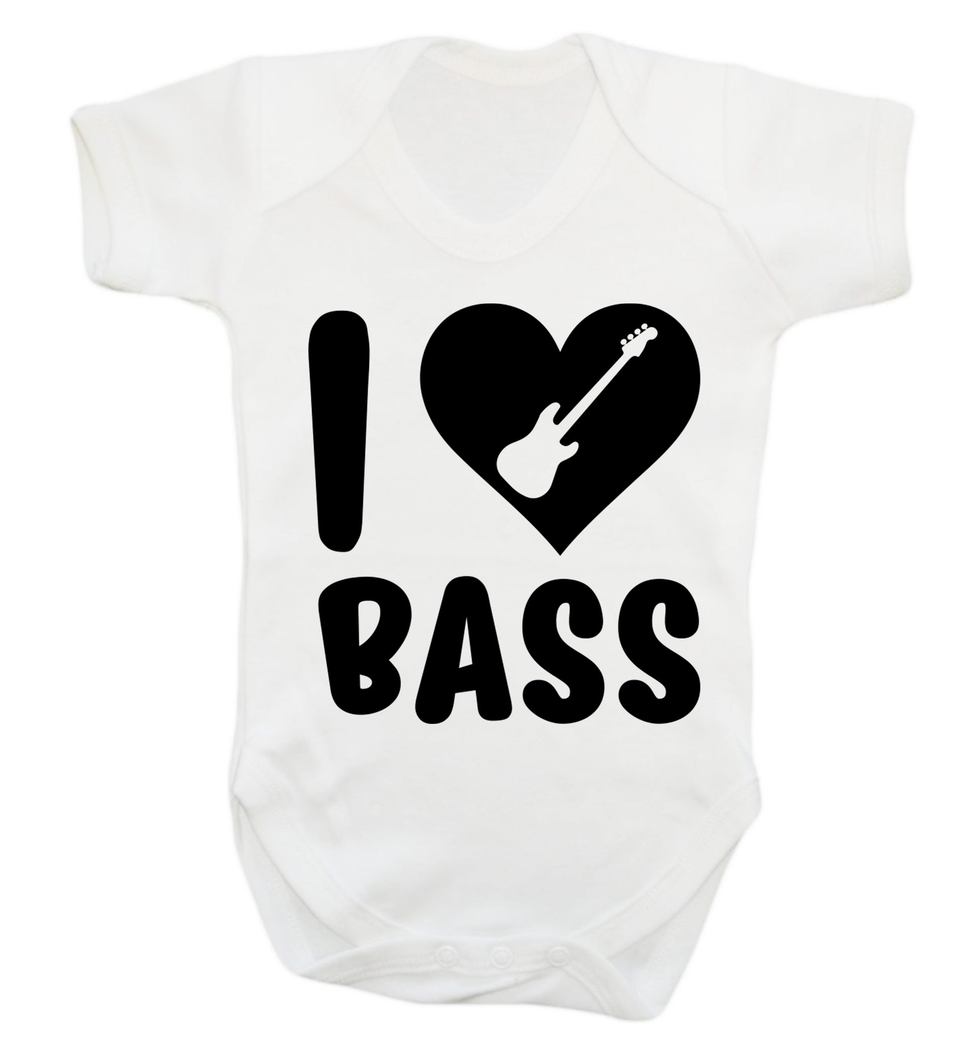 I love bass Baby Vest white 18-24 months