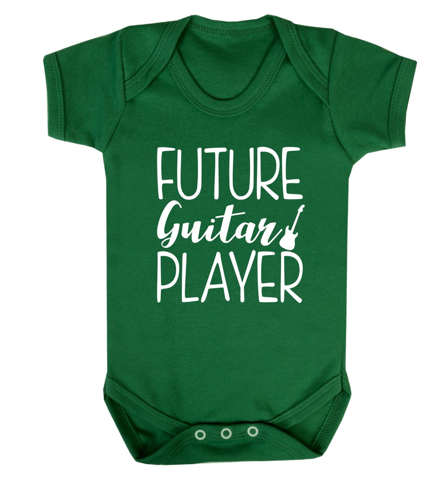 Future guitar player Baby Vest green 18-24 months
