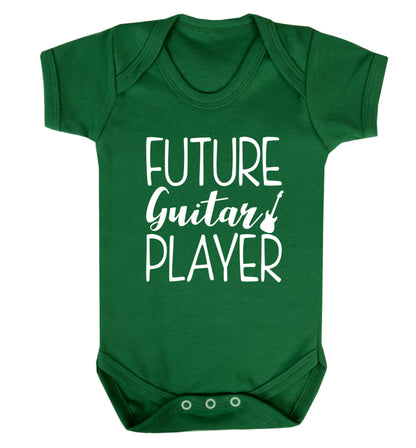 Future guitar player Baby Vest green 18-24 months