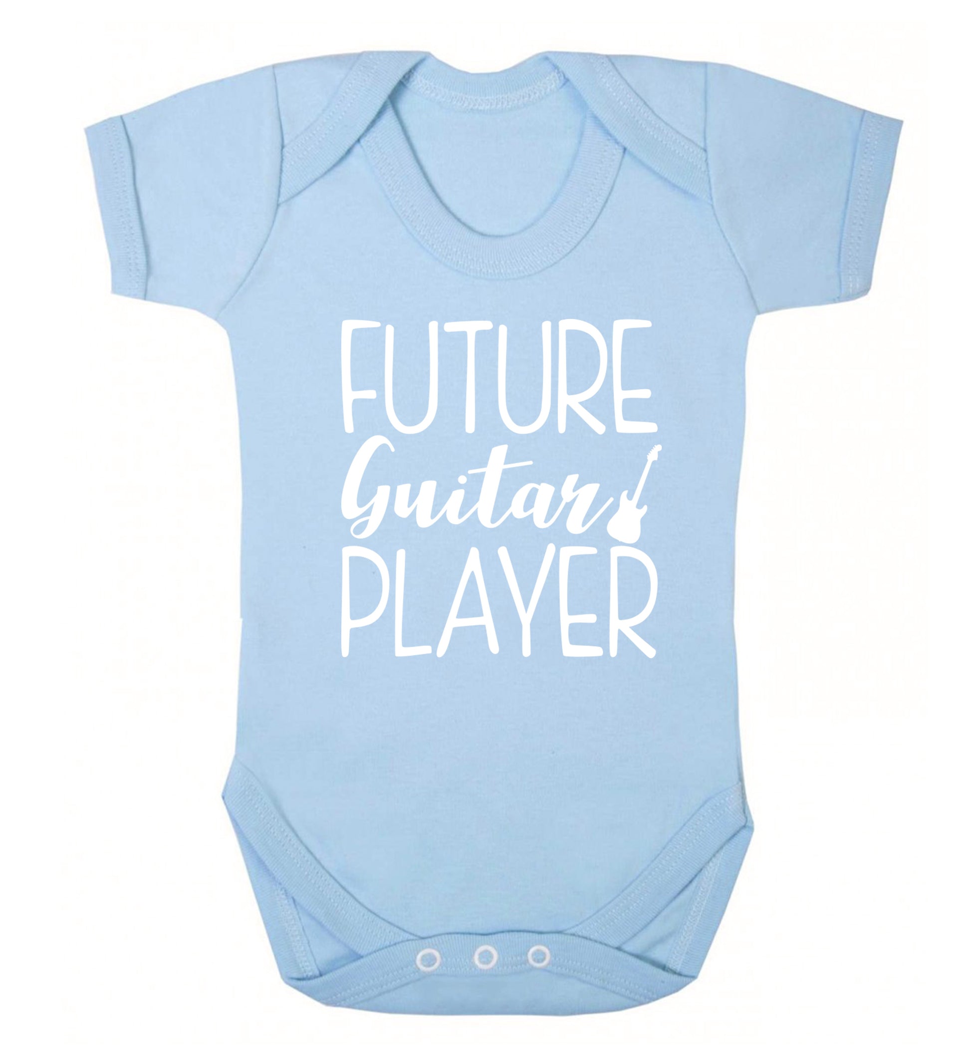 Future guitar player Baby Vest pale blue 18-24 months