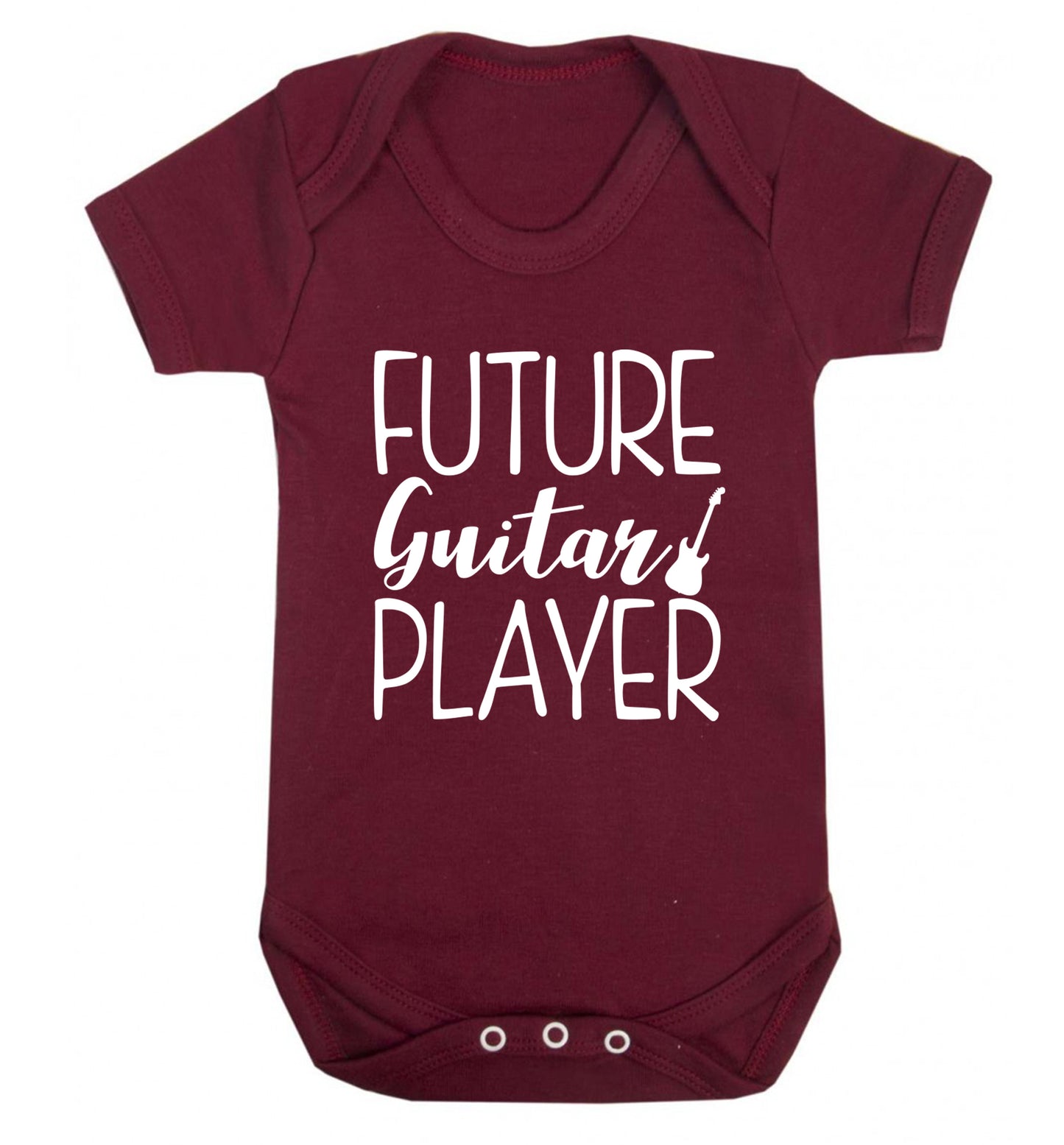 Future guitar player Baby Vest maroon 18-24 months