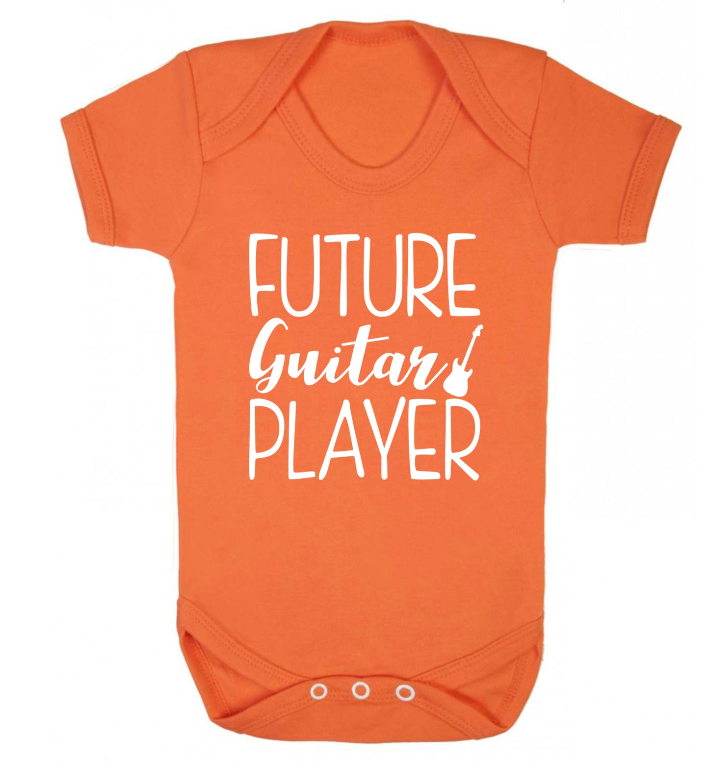 Future guitar player Baby Vest orange 18-24 months