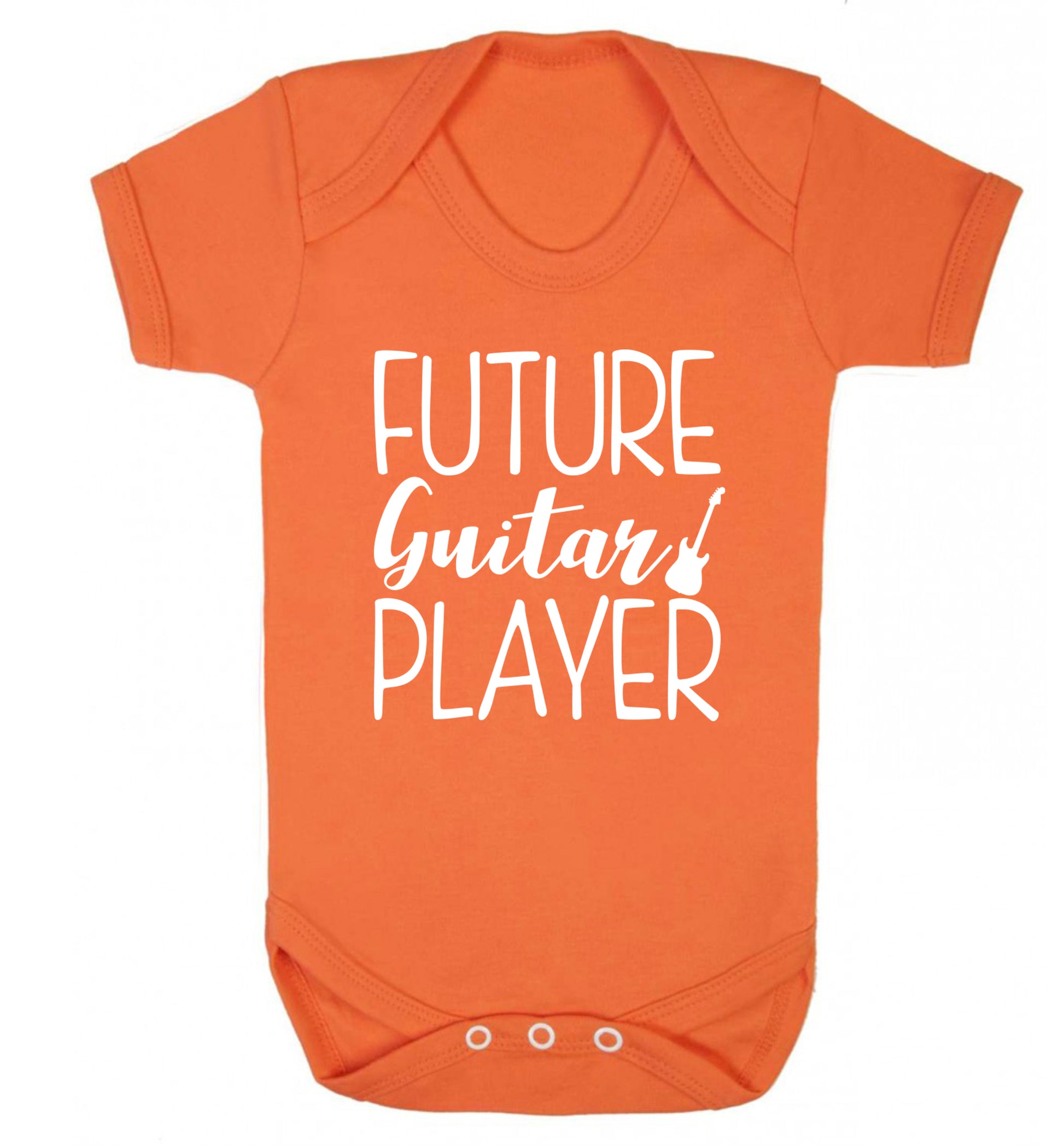 Future guitar player Baby Vest orange 18-24 months