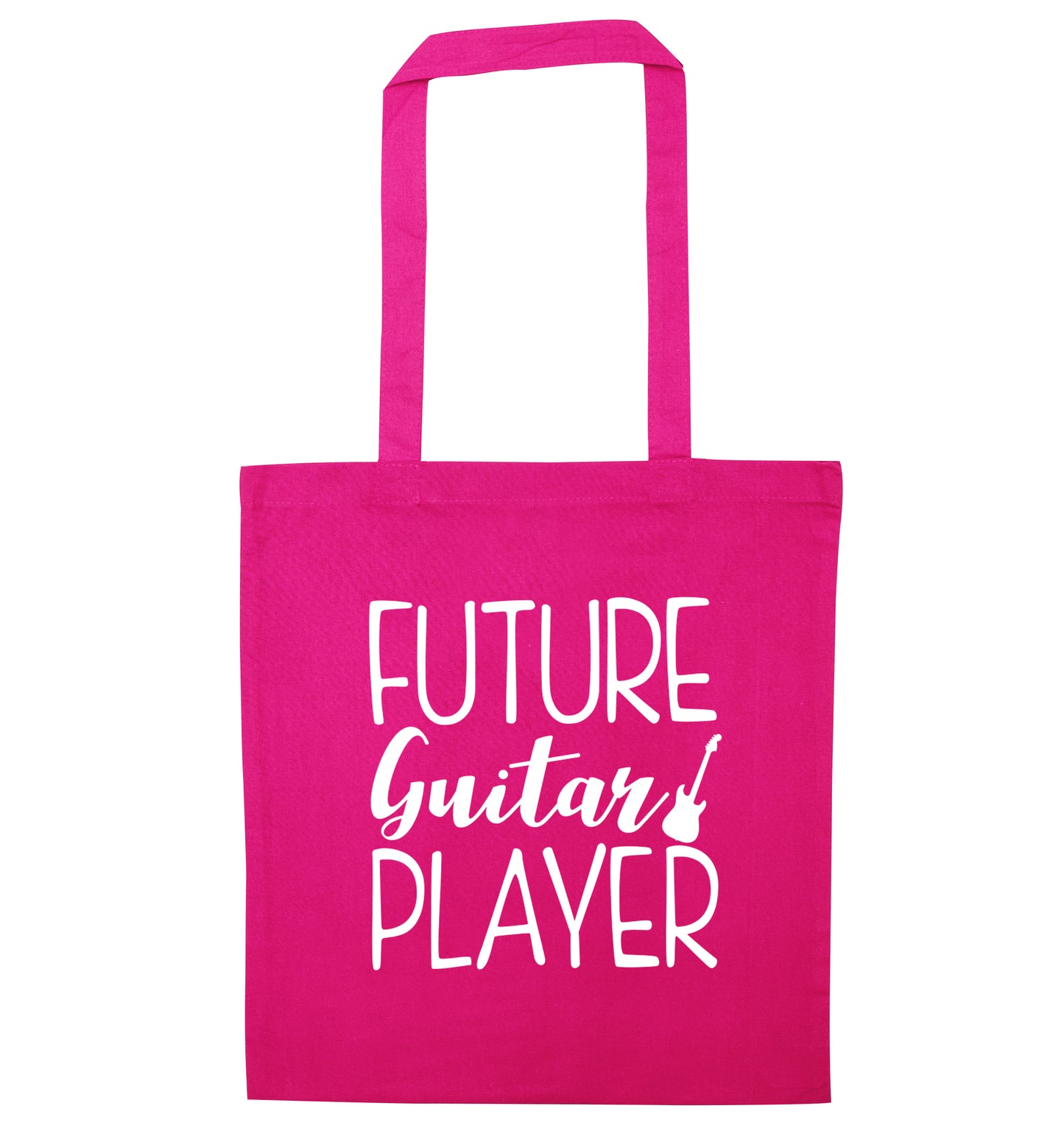 Future guitar player pink tote bag