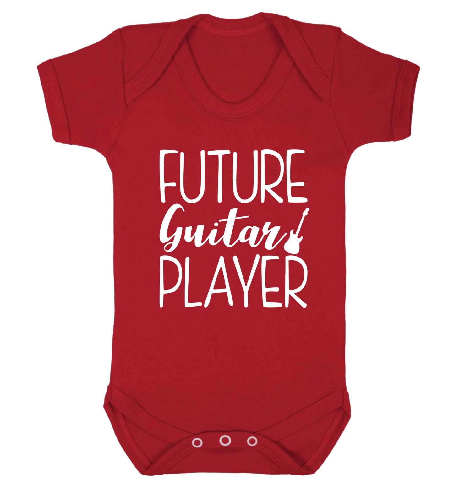 Future guitar player Baby Vest red 18-24 months