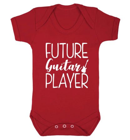 Future guitar player Baby Vest red 18-24 months