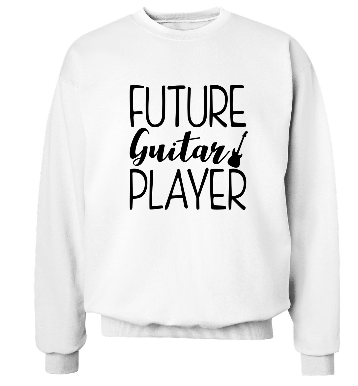 Future guitar player Adult's unisex white Sweater 2XL