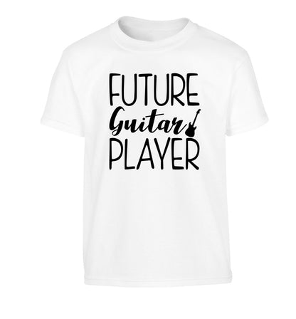 Future guitar player Children's white Tshirt 12-14 Years