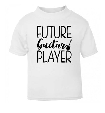 Future guitar player white Baby Toddler Tshirt 2 Years
