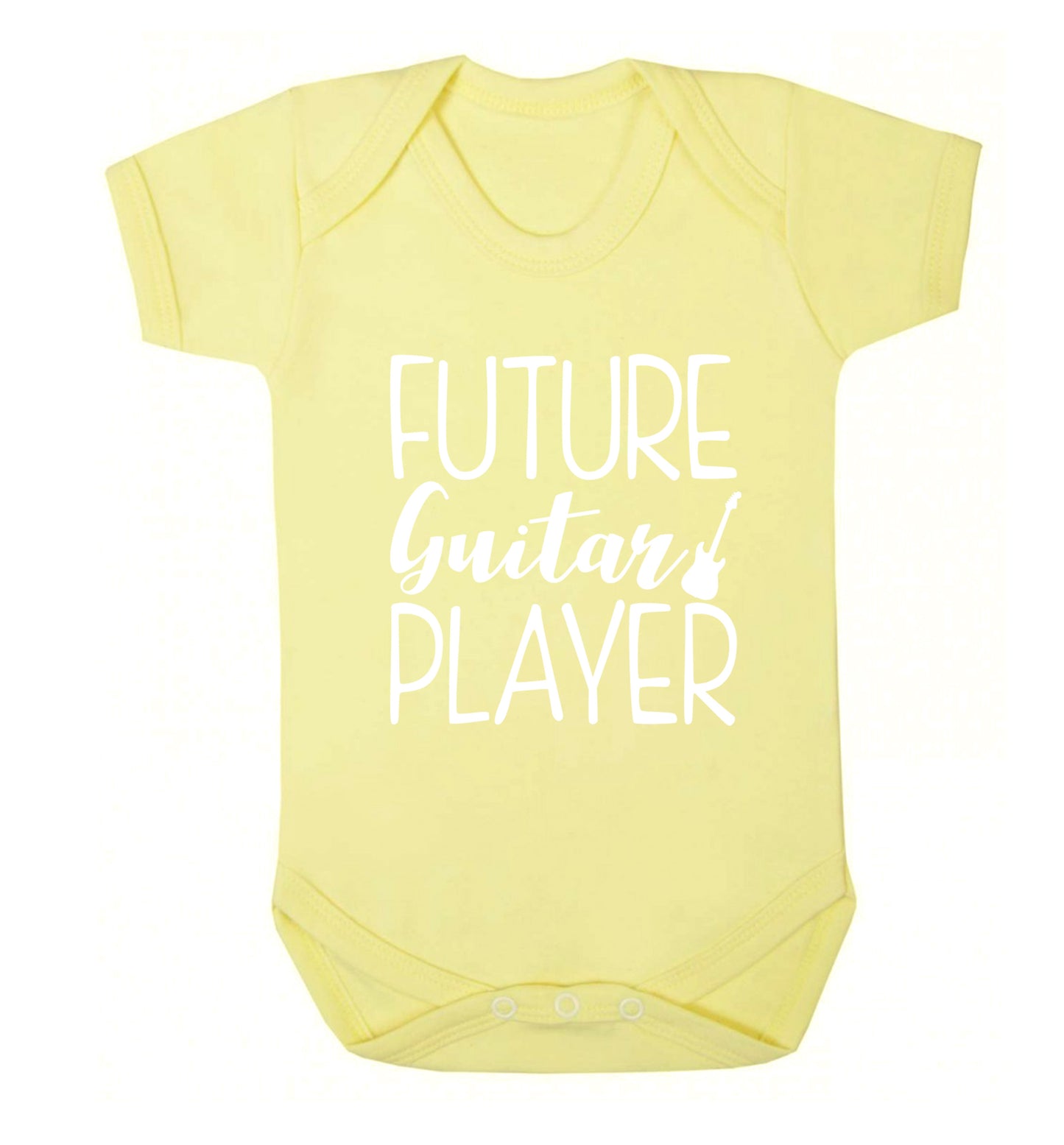 Future guitar player Baby Vest pale yellow 18-24 months