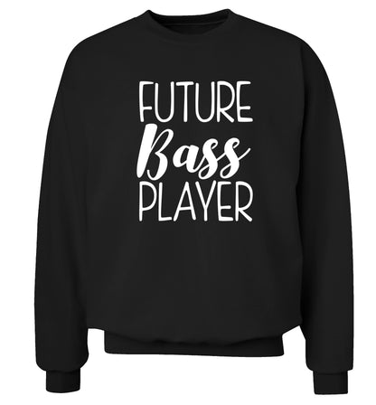 Future bass player Adult's unisex black Sweater 2XL
