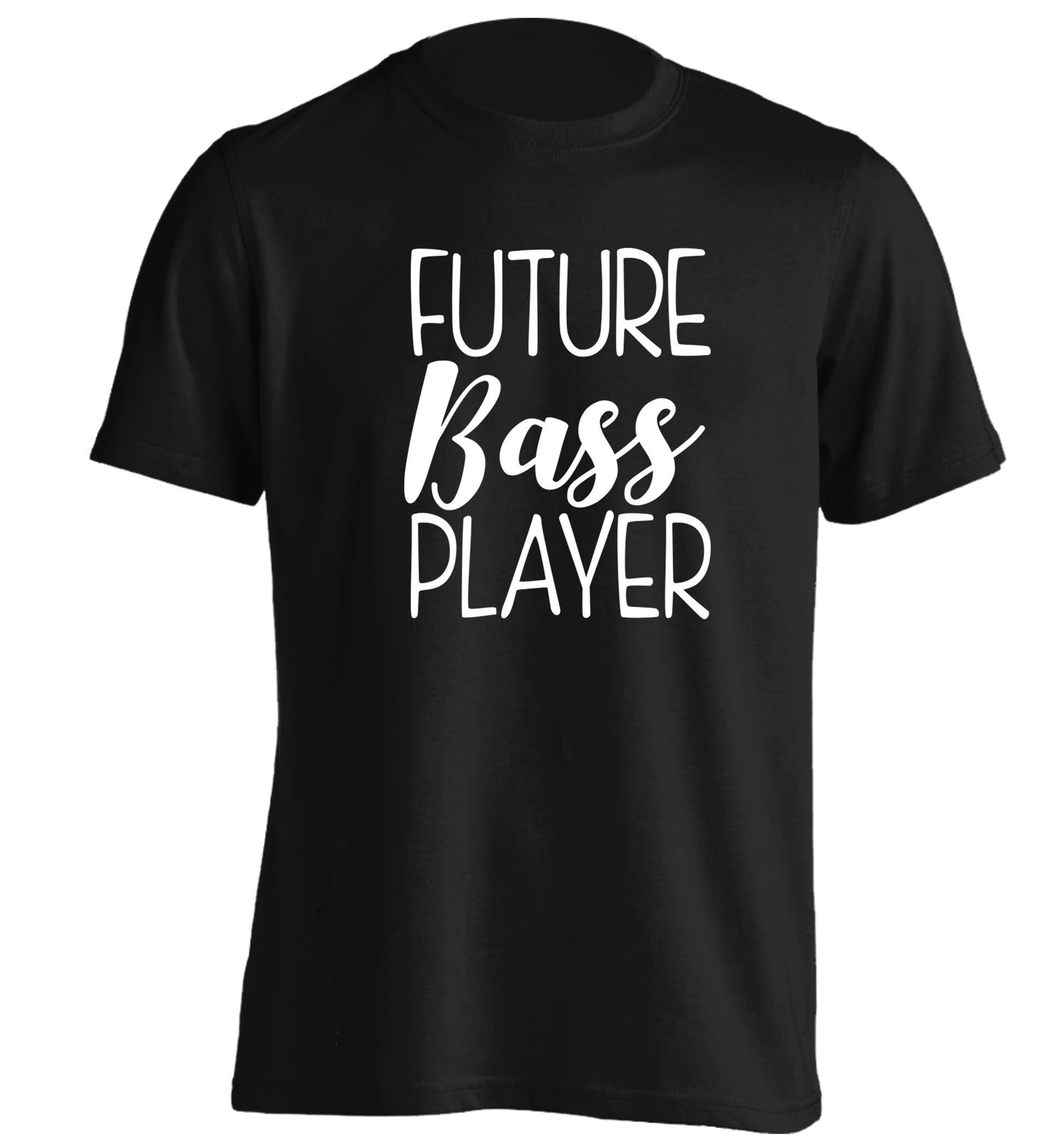 Future bass player adults unisex black Tshirt 2XL