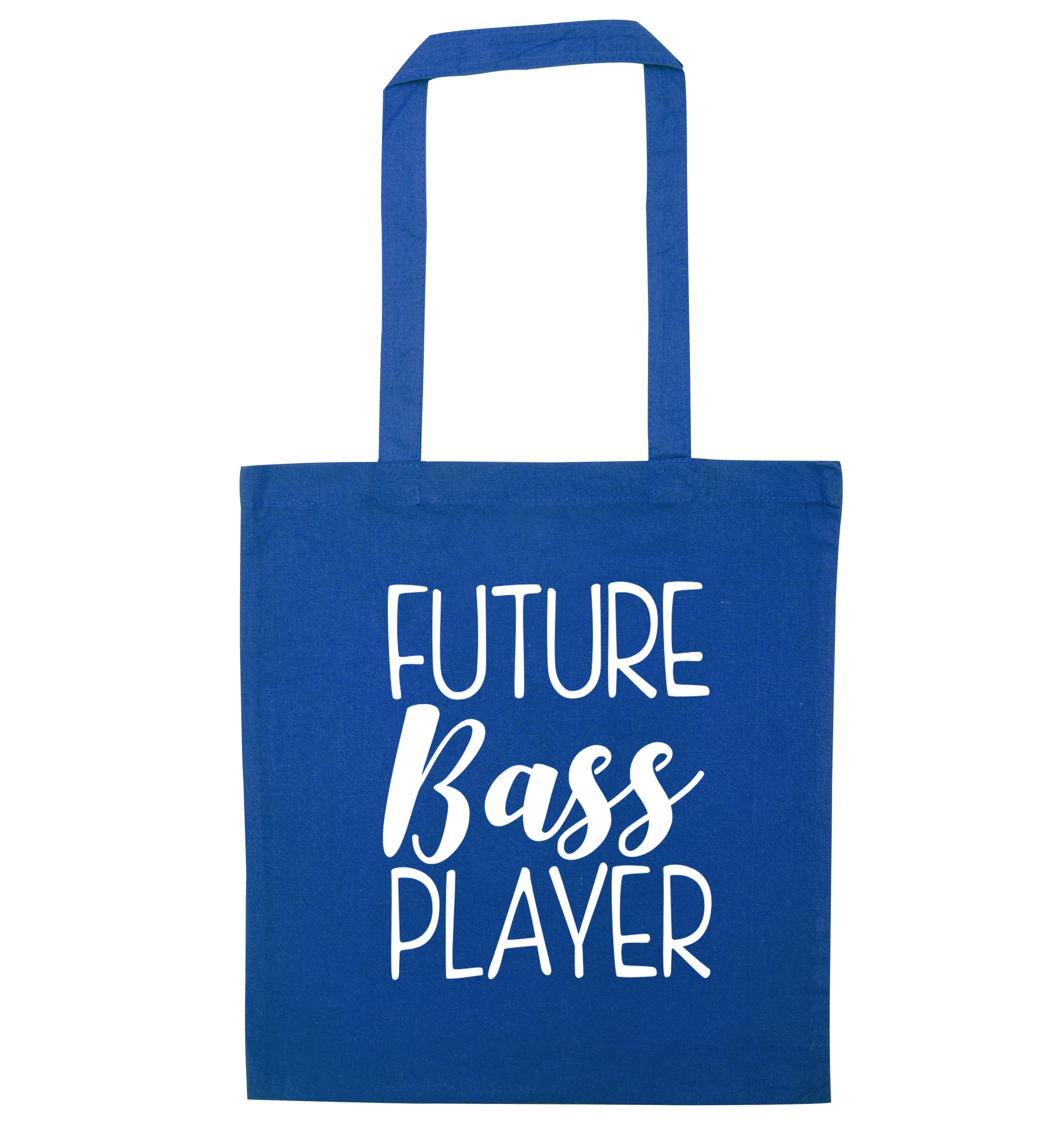 Future bass player blue tote bag