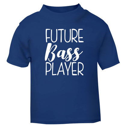 Future bass player blue Baby Toddler Tshirt 2 Years