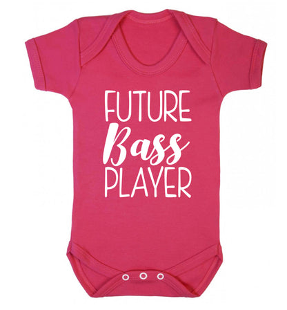 Future bass player Baby Vest dark pink 18-24 months