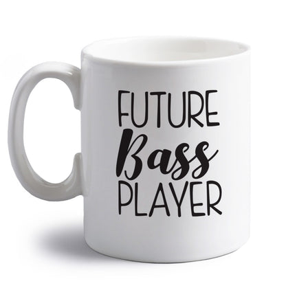 Future bass player right handed white ceramic mug 
