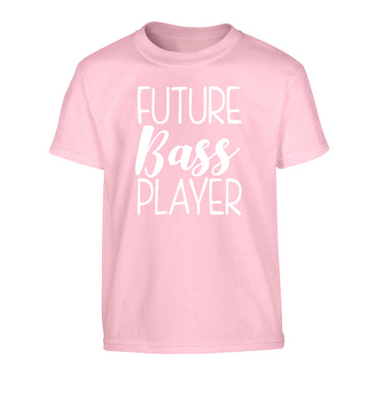 Future bass player Children's light pink Tshirt 12-14 Years