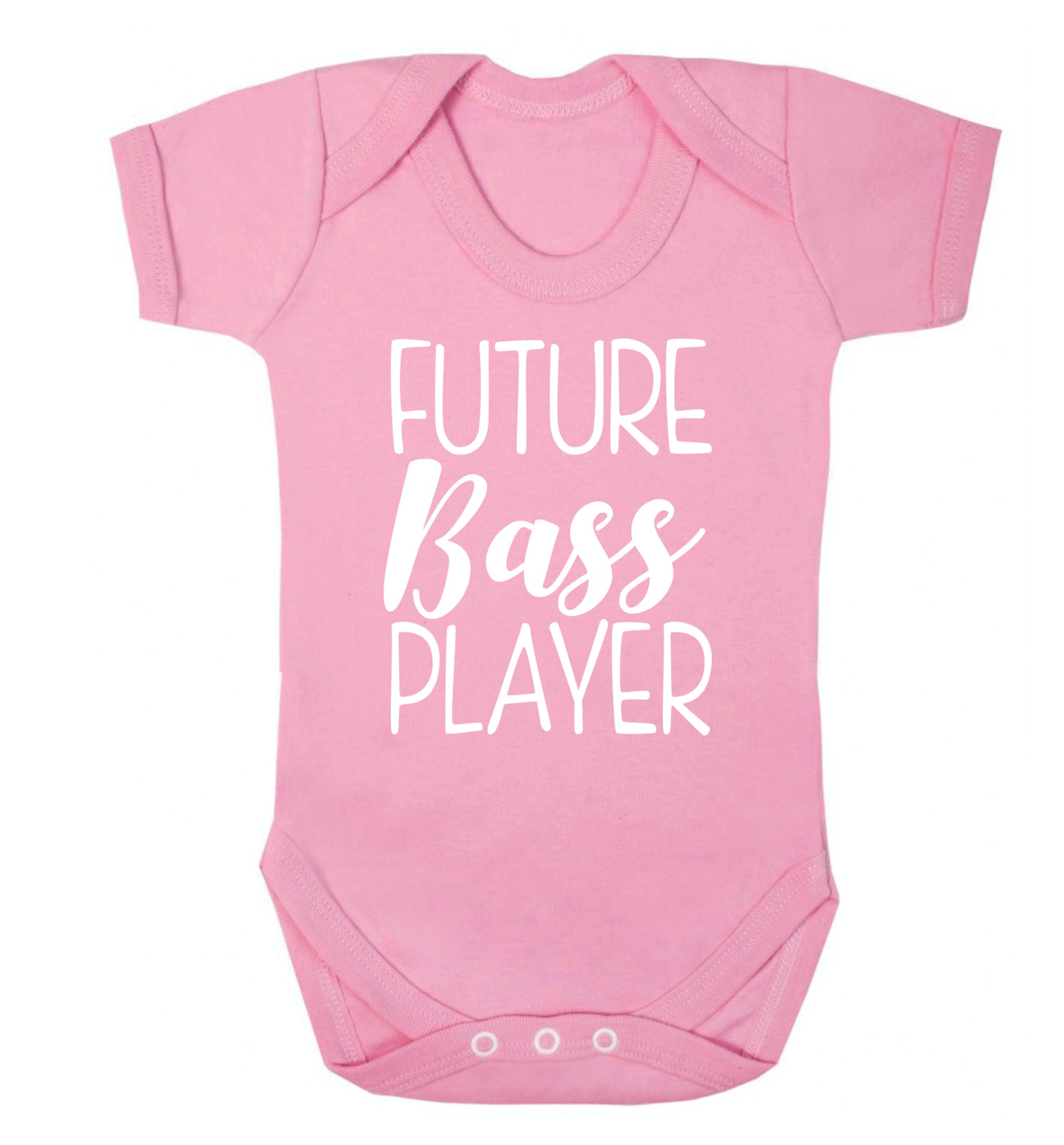 Future bass player Baby Vest pale pink 18-24 months