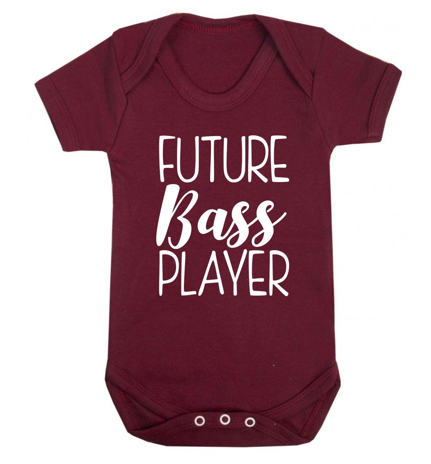 Future bass player Baby Vest maroon 18-24 months