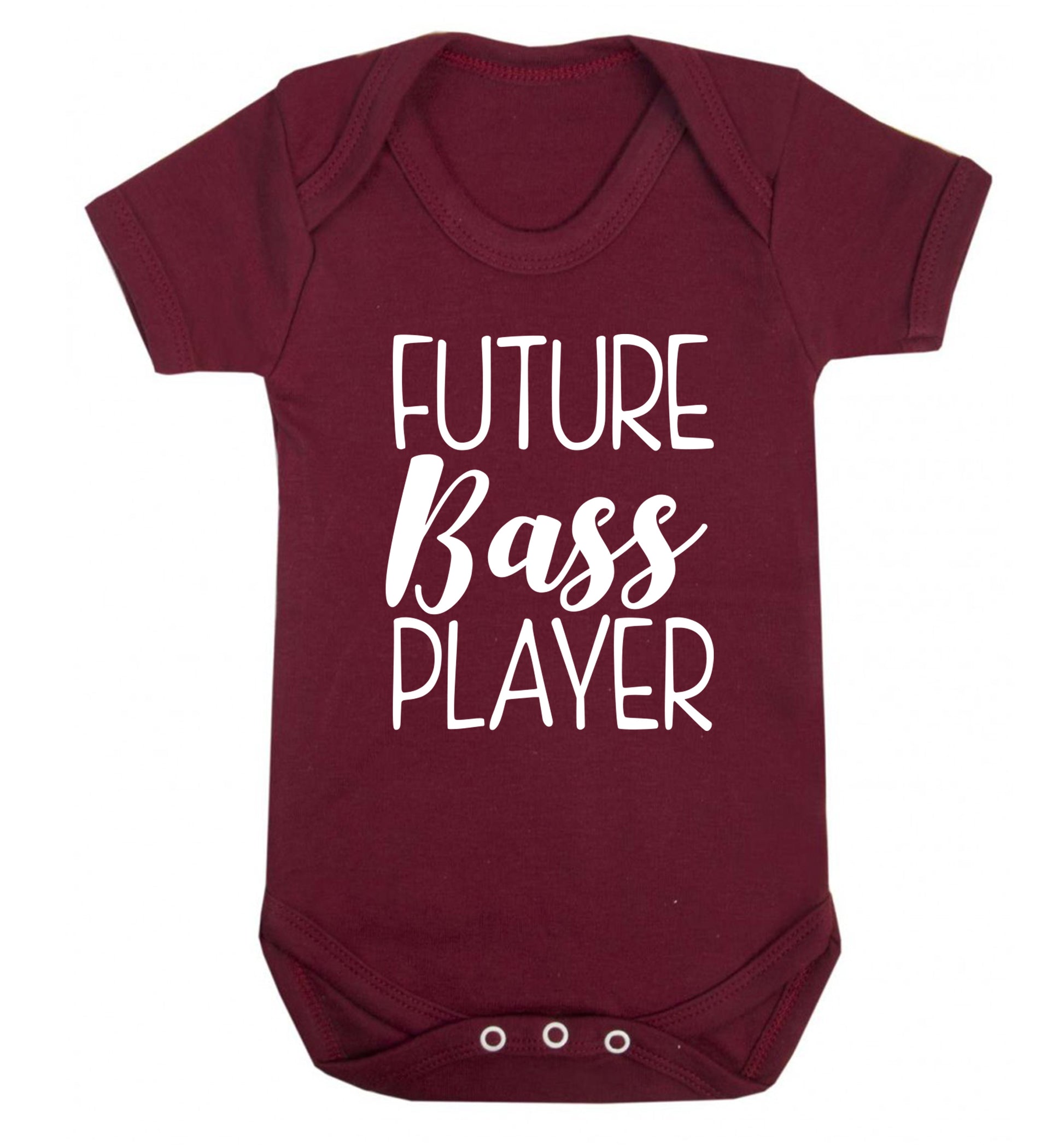 Future bass player Baby Vest maroon 18-24 months