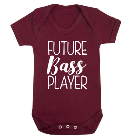 Future bass player Baby Vest maroon 18-24 months
